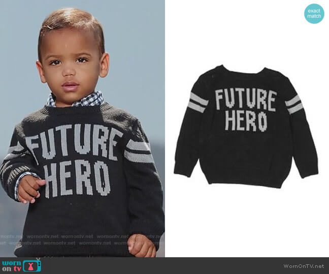 Future Hero Sweater by Gymboree worn by August Gross on Black-ish