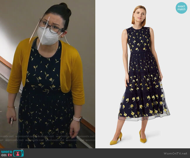 Bethany Embroidery Dress by Hobbs worn by Sherri Kansky (Ruthie Ann Miles) on All Rise