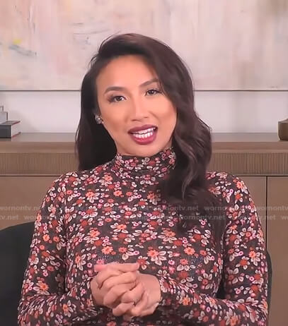 Jeannie’s floral mock neck dress on The Real