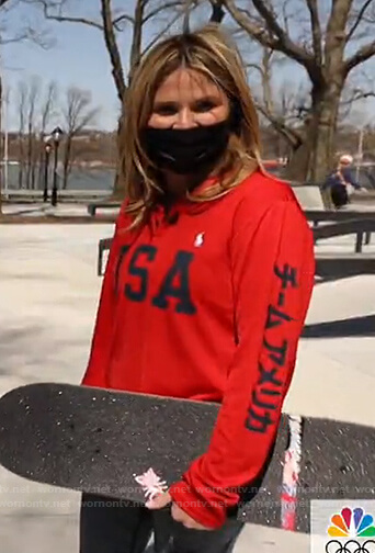 Jenna’s USA sweatshirt on Today