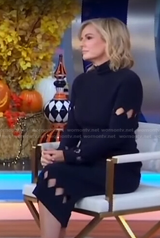 Jennifer’s cutout ribbed knit dress on Good Morning America