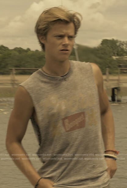 JJ's Coors muscle tee on Outer Banks