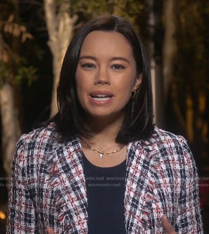 Jo Ling Kent’s plaid tweed jacket on Today