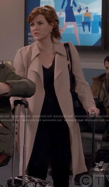 Julia’s blush coat on B Positive