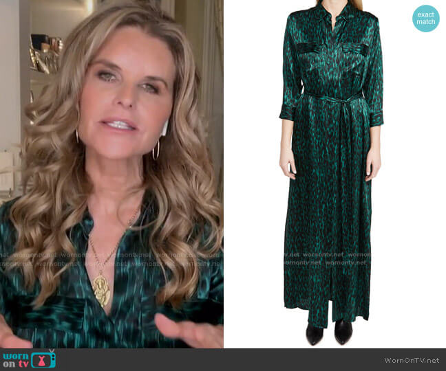 Cameron Long Shirt Dress by L'Agence worn by Maria Shriver  on Today