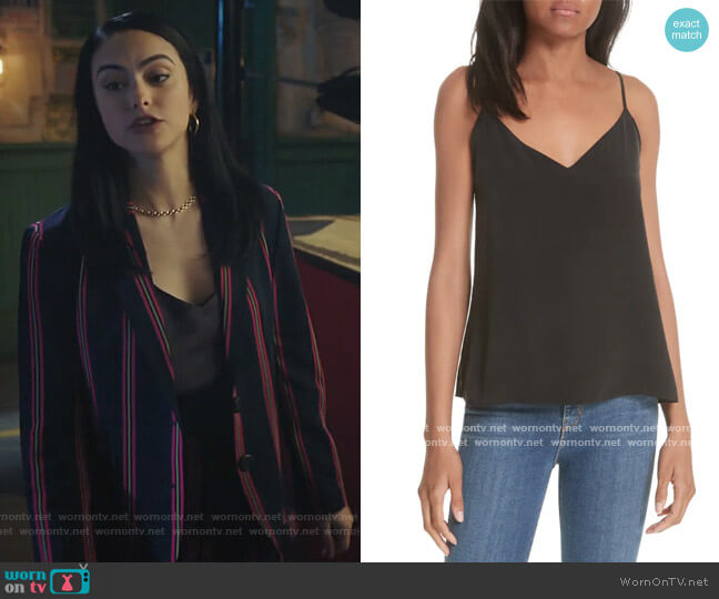 Jane Silk Tank by L'Agence worn by Veronica Lodge (Camila Mendes) on Riverdale