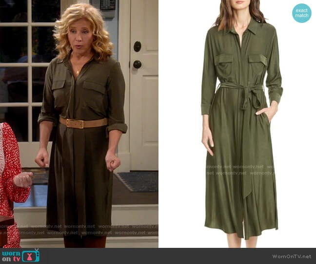 L'Agence Rivi Shirtdress worn by Vanessa Baxter (Nancy Travis) on Last Man Standing