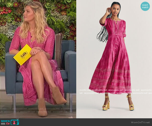 Edie Dress by Love Shack Fancy worn by Amanda Kloots  on The Talk