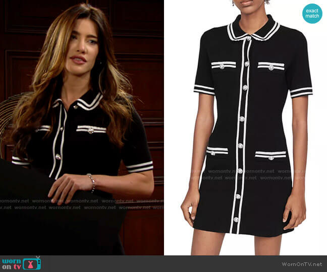 Maje Ravela Dress worn by Steffy Forrester (Jacqueline MacInnes Wood) on The Bold and the Beautiful