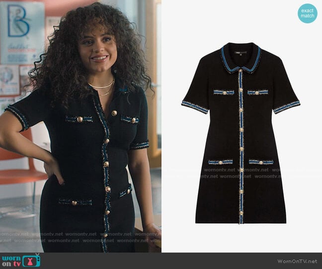 Maje Ravena Dress worn by Maggie Vera (Sarah Jeffery) on Charmed