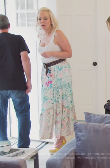 Margarete's floral midi skirt on The Real Housewives of New Jersey