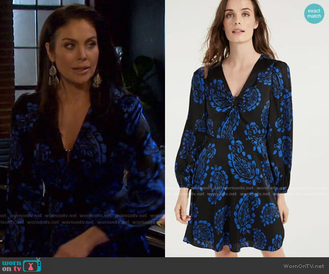 Tossed Paisley Dress by Milly worn by Chloe Lane (Nadia Bjorlin) on Days of our Lives