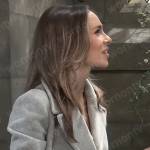 Molly’s grey coat with gold buttons on General Hospital