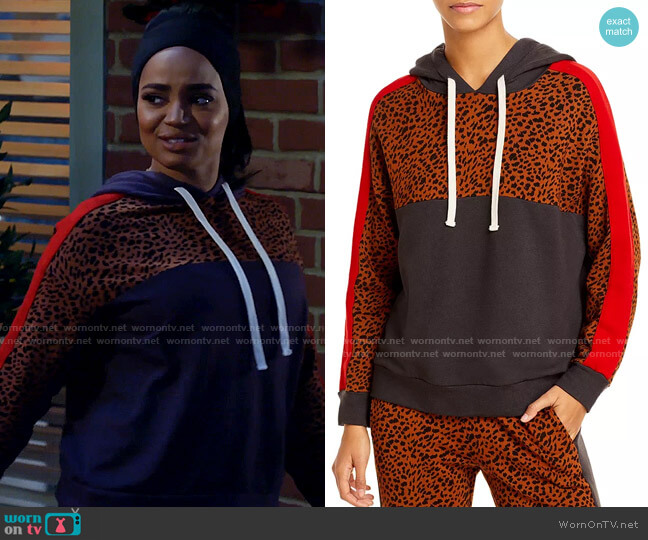 WornOnTV: Randi’s colorblock leopard hoodie on Call Me Kat | Kyla Pratt ...