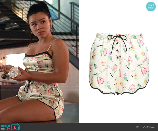 Tally Shorts by Morgan Lane worn by Mariana Foster (Cierra Ramirez) on Good Trouble