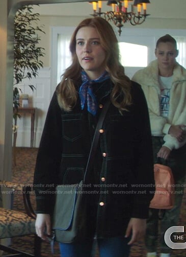 Nancy’s green jacket on Nancy Drew