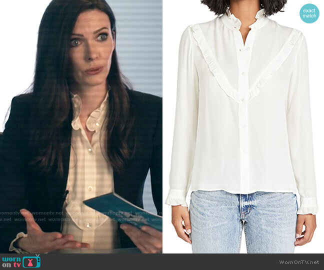 Nili Lotan Marcela Shirt worn by Lois Lane (Elizabeth Tulloch) on Superman and Lois