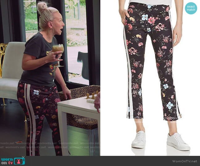 Fineline Floral Track Pants by Pam & Gela worn by Margaret Josephs on The Real Housewives of New Jersey