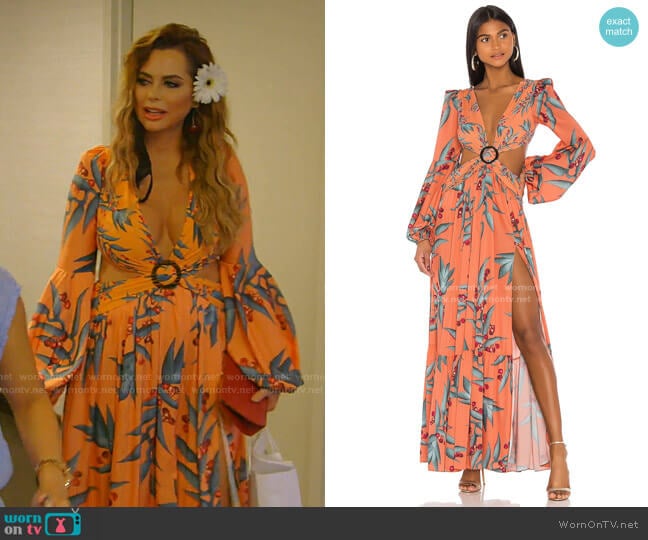 Long Sleeve Cutout Dress by Patbo worn by D’Andra Simmons on The Real Housewives of Dallas