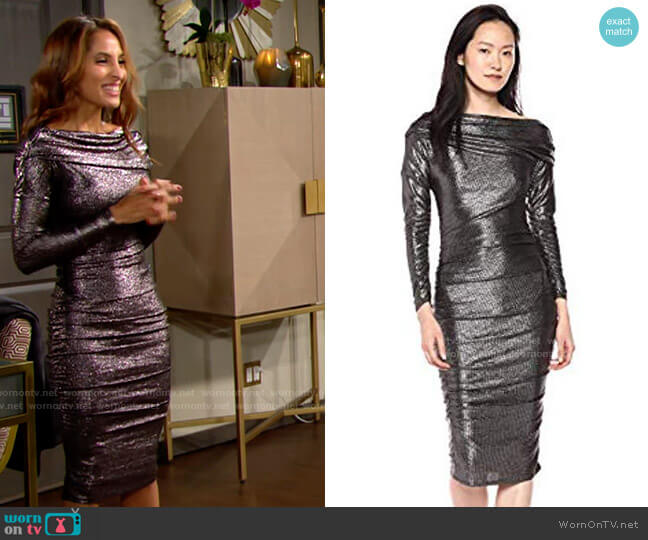 RACHEL Rachel Roy Gigi Dress worn by Lily Winters (Christel Khalil) on The Young and the Restless