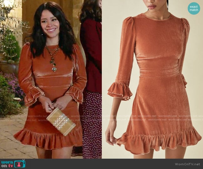 Mountain Dress by Reformation worn by Mariana Foster (Cierra Ramirez) on Good Trouble