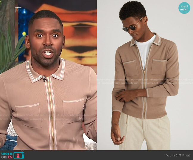 Sanders Polo Shirt by Reiss worn by Justin Sylvester  on E! News
