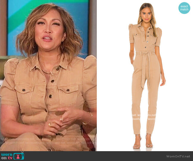 Tori Jumpsuit by Retrofete worn by Carrie Inaba on The Talk