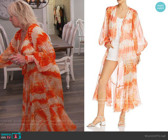 Tie-Dyed Kimono Dress by Rococo Sand worn by Margaret Josephs  on The Real Housewives of New Jersey