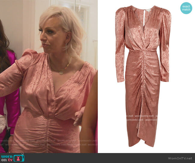 Astrid Jacquard Dress by Ronny Kobo worn by Margaret Josephs on The Real Housewives of New Jersey