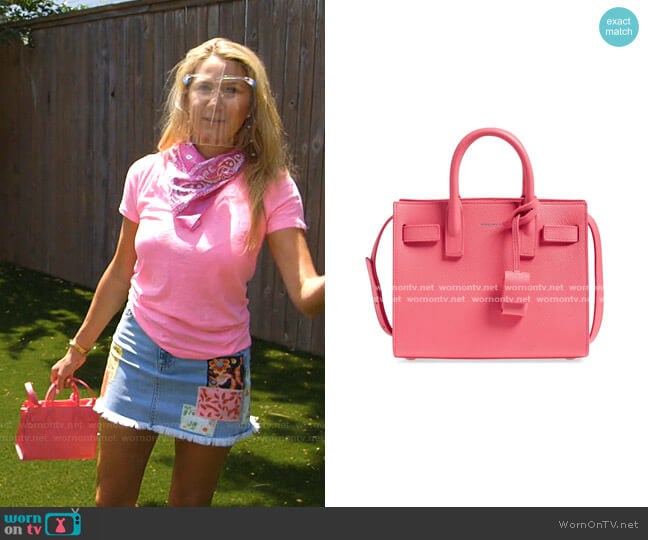 Nano Sac de Jour Bag by Saint Laurent worn by Kary Brittingham on The Real Housewives of Dallas