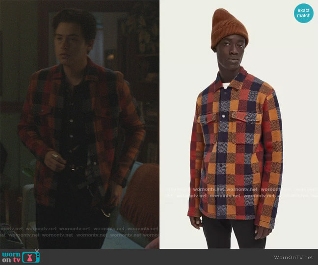 Checked Shirt Jacket by Scotch and Soda worn by Jughead Jones (Cole Sprouse) on Riverdale