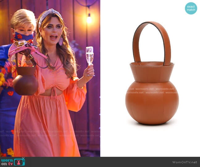 Keaton Leather Bag by Staud worn by D’Andra Simmons on The Real Housewives of Dallas