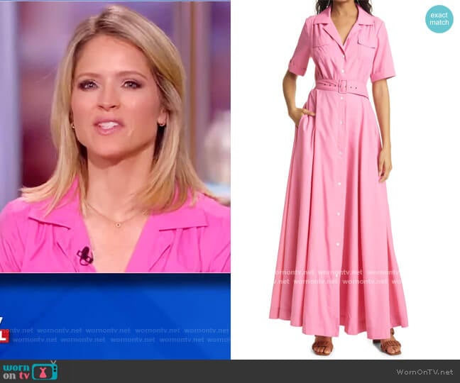 WornOnTV: Sara’s pink shirtdress on The View | Sara Haines | Clothes ...