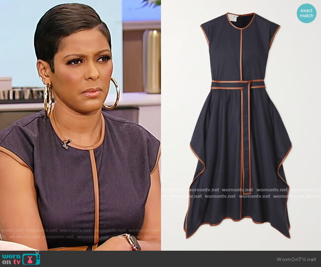 Eloise wool midi dress by Stella McCartney worn by Tamron Hall on Tamron Hall Show