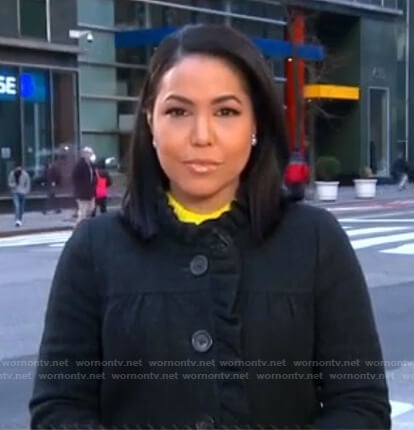 Stephanie Ramos’s black ruffle jacket on Good Morning America