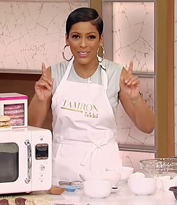 Tamron’s mint sleeveless tank on Tamron Hall Show