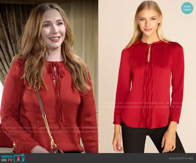 Trina Turk Network Top worn by Mariah Copeland (Camryn Grimes) on The Young and the Restless