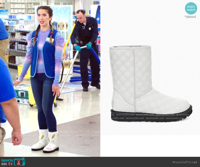 Classic Short II Quilted by Ugg worn by Cheyenne (Nichole Bloom) on Superstore