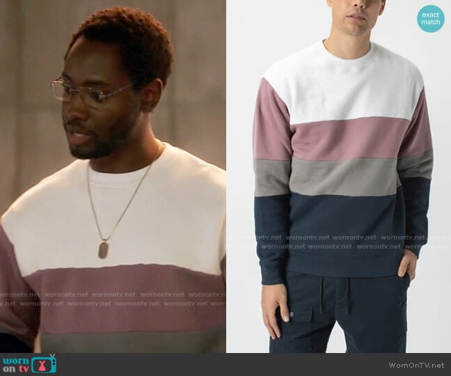 Zanerobe Panel Crew Sweat worn by Chester Phineas Runk (Brandon McKnight) on The Flash