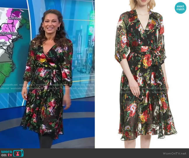 Abney Dress by Alice + Olivia worn by Ginger Zee on Good Morning America