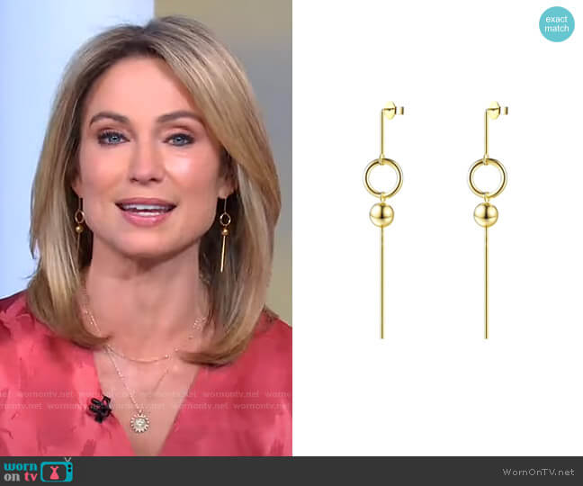 Orbit Drops by Accessory Concierge worn by Amy Robach on Good Morning America