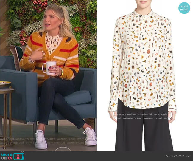 WornOnTV: Amanda’s yellow stripe cardigan on The Talk | Amanda Kloots ...