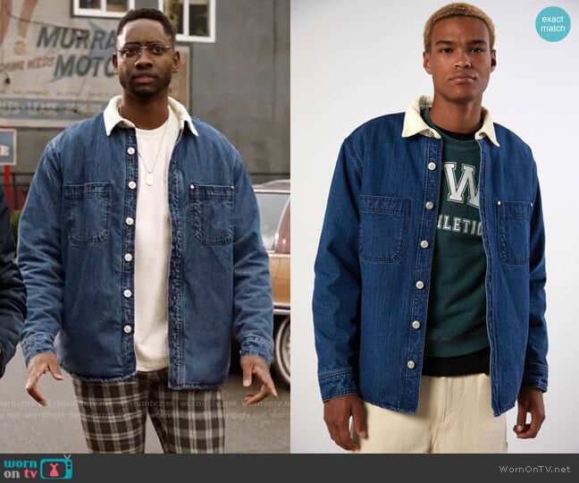 Urban Outfitters BDG Sherpa Lined Denim Shirt Jacket worn by Chester Phineas Runk (Brandon McKnight) on The Flash