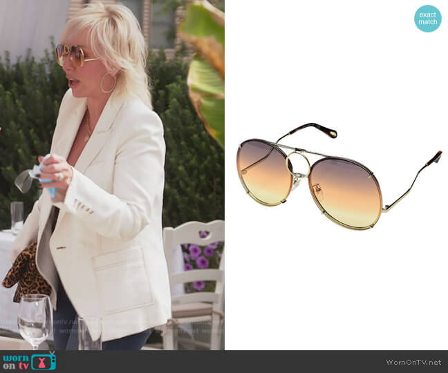 CE145SL by Chloe worn by Margaret Josephs on The Real Housewives of New Jersey