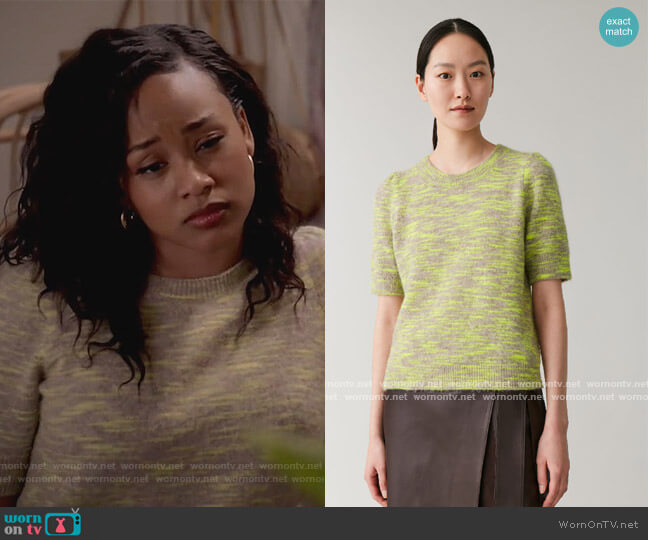 Alpaca Merino Top by Cos worn by Olivia Lockhart (Katlyn Nichol) on Black-ish