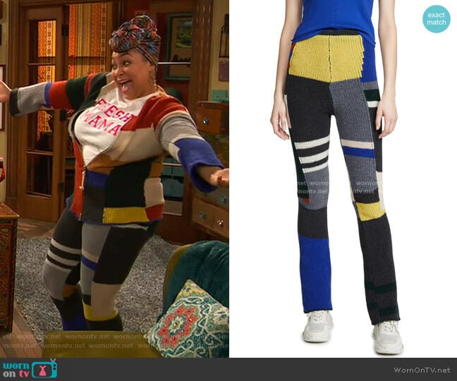 Brickwork Pants by Eckhaus Latta  worn by Raven Baxter (Raven-Symoné) on Ravens Home