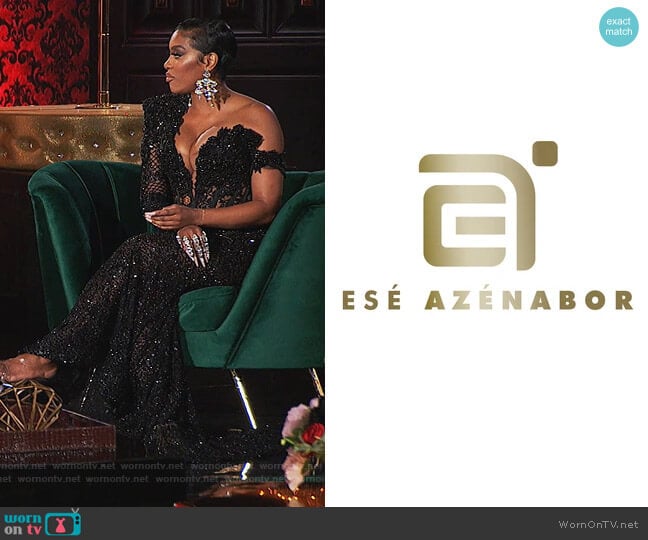 Custom Dress by Ese Azenabor worn by Porsha Williams on The Real Housewives of Atlanta