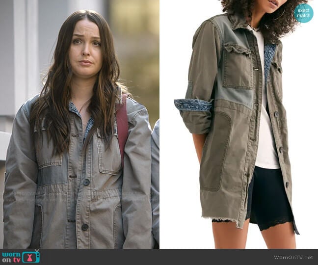 Apollo Jacket by Free People worn by Jo Wilson (Camilla Luddington) on Greys Anatomy