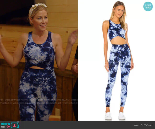 Lomita Twist Bra and Venice Legging by Electric & Rose worn by Stephanie Hollman on The Real Housewives of Dallas