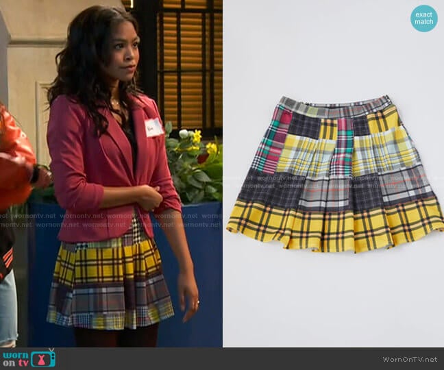 Pleated Mini Skirt by New Girl Order worn by Nia Baxter (Navia Robinson) on Ravens Home